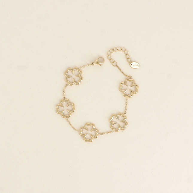 Bracelet - openwork clovers