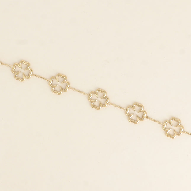 Bracelet - openwork clovers