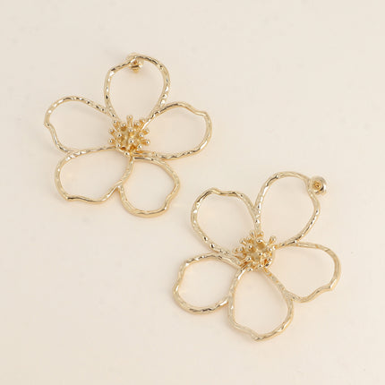 Boucles puces - fleur ajourée