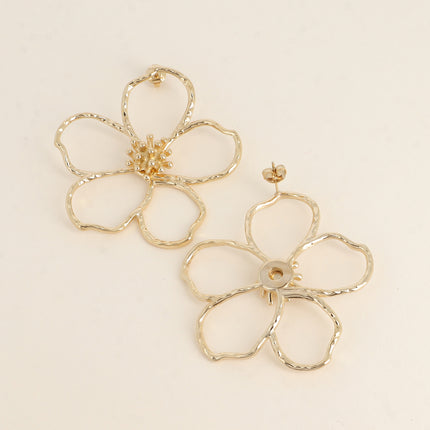 Boucles puces - fleur ajourée