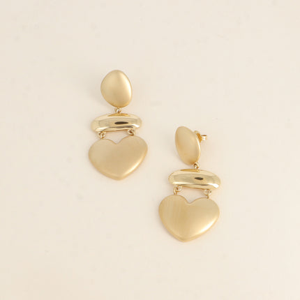 Boucles pendantes - 3 pièces mat et brillantes
