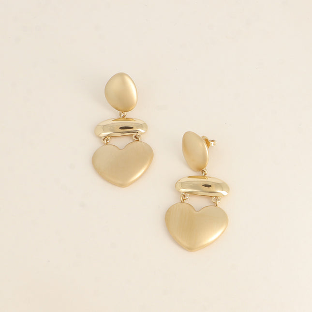 Boucles pendantes - 3 pièces mat et brillantes