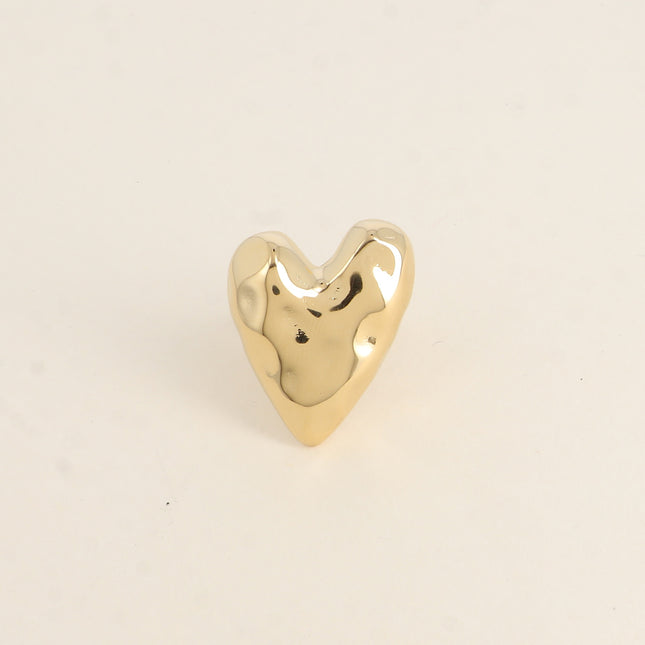 Bague Solmya - coeur martelé