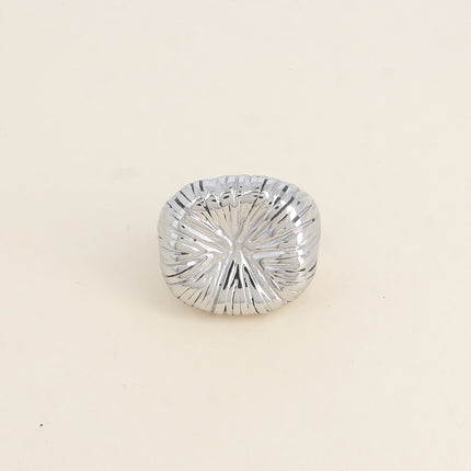 Bague Rowan - carré strié