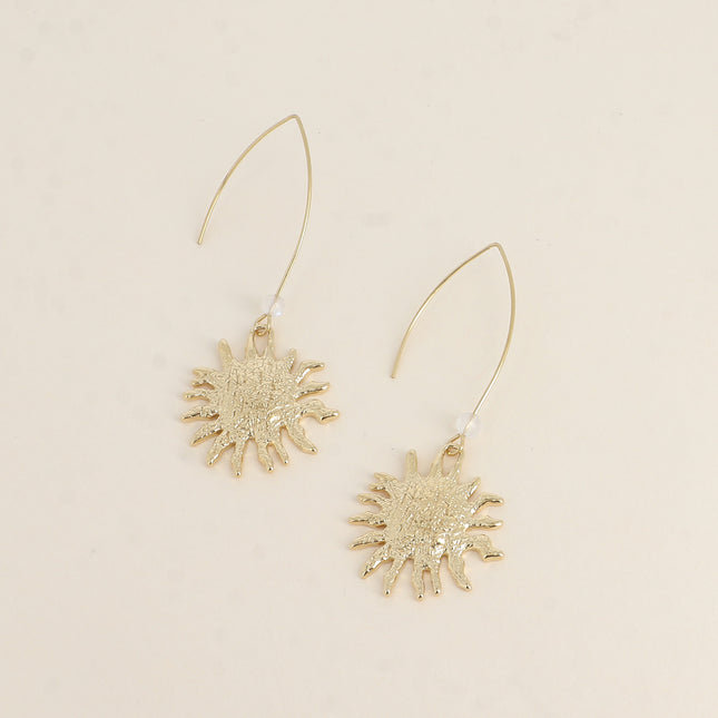 Boucles crochet - long crochet et fleur texturée
