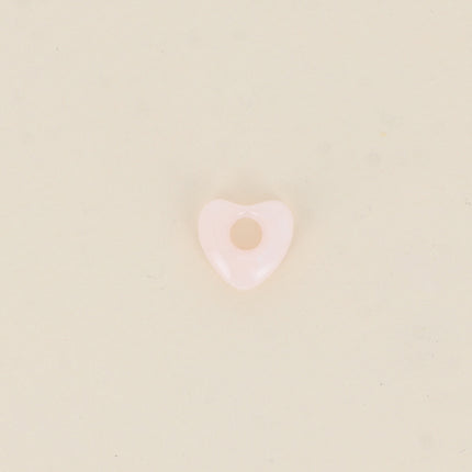 Perle forme cœur en résine 15 x 14 mm, 10 pièces