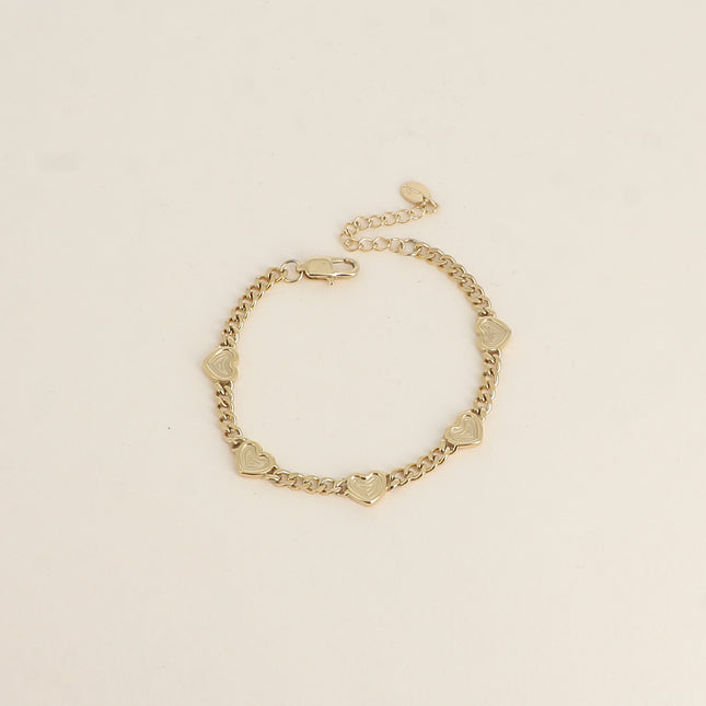 Bracelet - 5 hearts