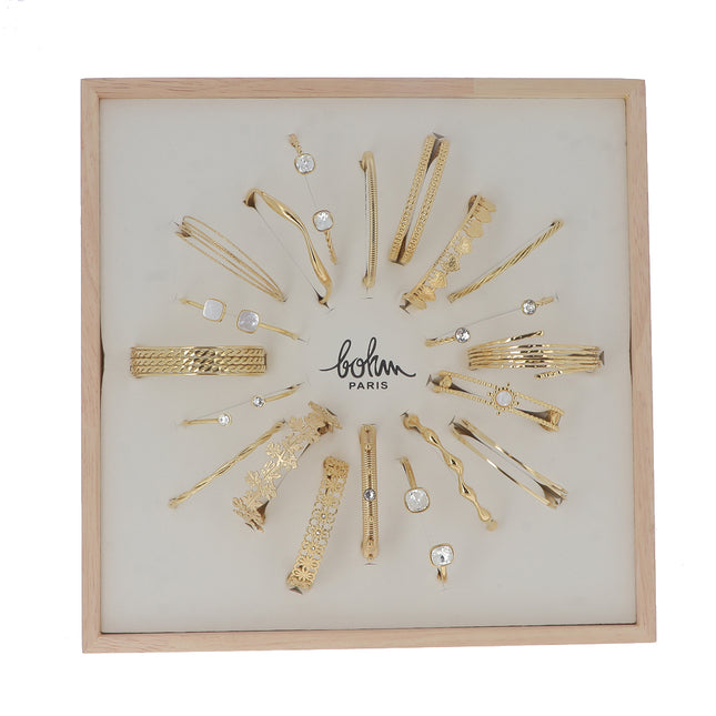 Kit de 20 joncs - doré blanc - prix moyen de 7€/pc - Présentoir offert