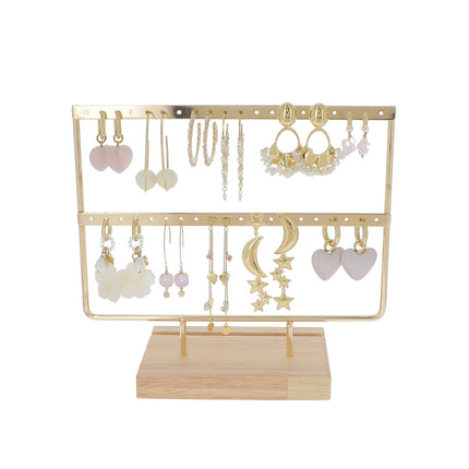 Kit de 22 (11+11) boucles - doré rose - prix moyen de 8,70€/pr - présentoir offert