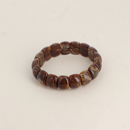 Bracelet élastique Olivia - perles en résine