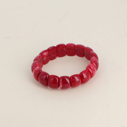 Bracelet élastique Olivia - perles en résine