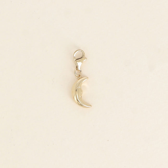 Charm - pendentif croissant de lune