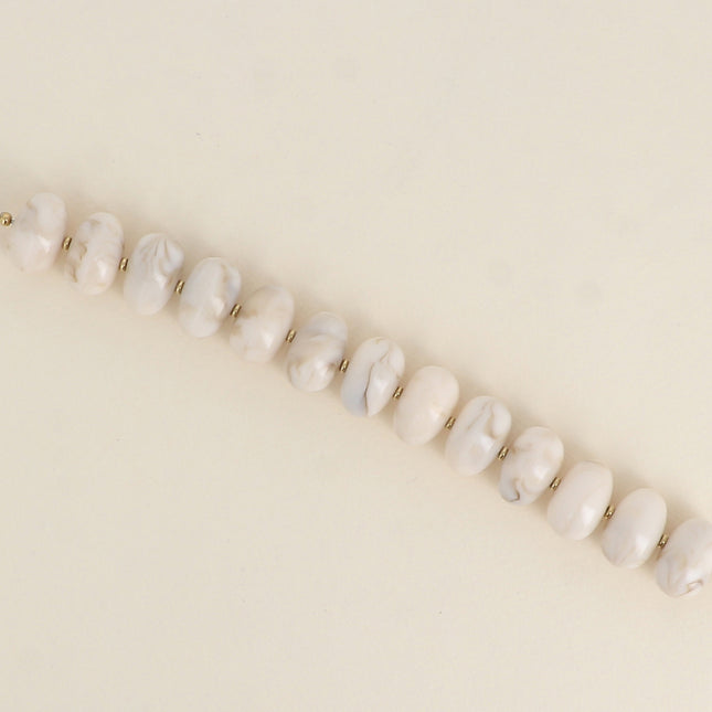 Bracelet - large oval resin beads