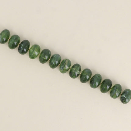Bracelet - grosses perles de résine ovales
