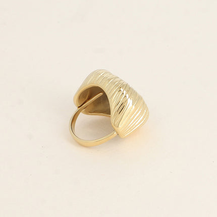 Bague Rowan - carré strié