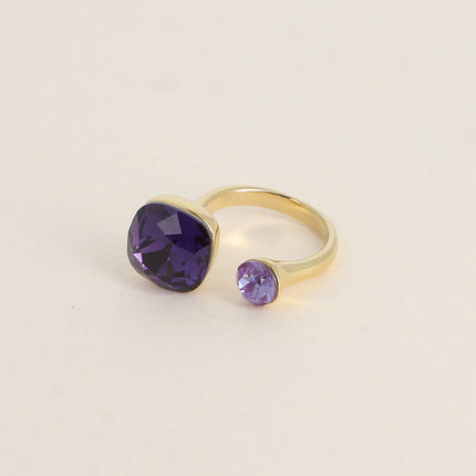 Bague Beata - ornée de 2 cristaux Swarovski®