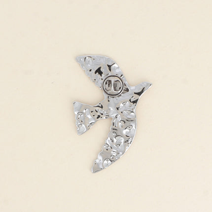 Pin - textured bird design