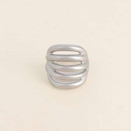 Bague - effet mat et formes ajourées