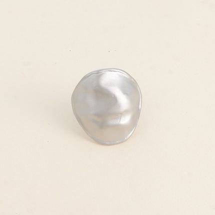 Bague Aulne - forme bombée martelée et mat