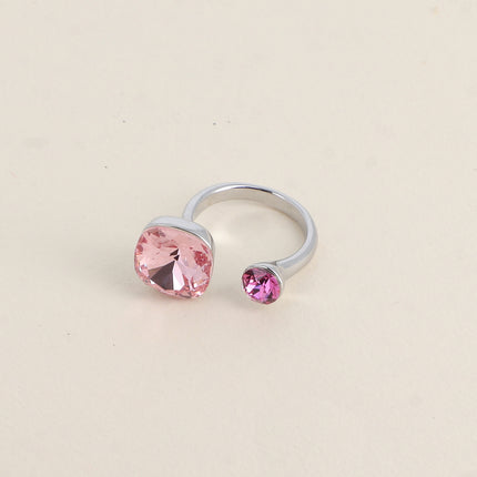Bague Beata - ornée de 2 cristaux Swarovski®