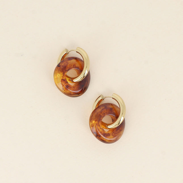 Creoles - resin ring
