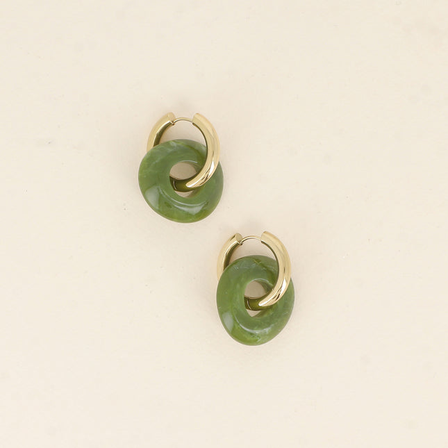 Creoles - resin ring