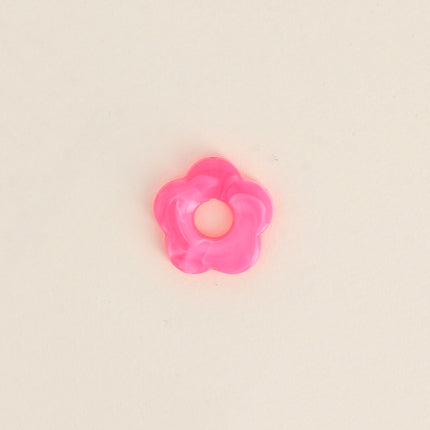 Perle de fleur en résine 27mm, 10 pièces, avec trou de perçage