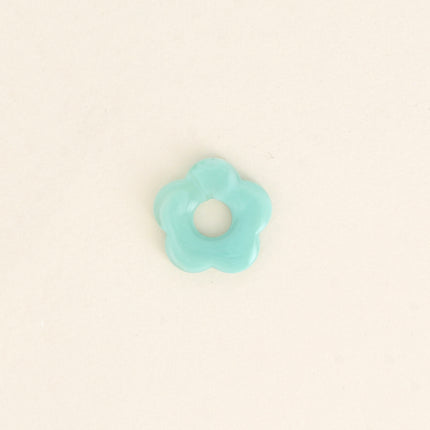 Perle de fleur en résine 27mm, 10 pièces, avec trou de perçage