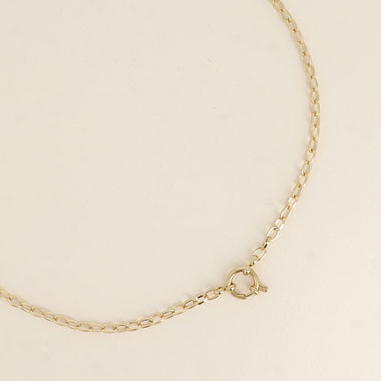 Collier - maille ovale, fermoir bouée