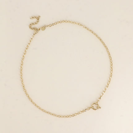 Collier - maille ovale, fermoir bouée