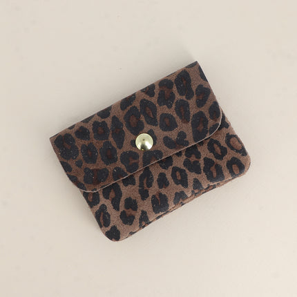 Pochette Babylone Léopard Daim - triple compartiment