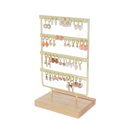 Kit de 20 boucles - doré brun mix - prix moyen de 5,80€/pr - Présentoir offert