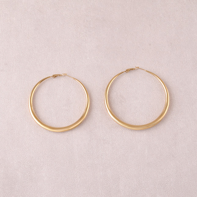 Creole earrings - classic 6 cm