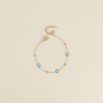 Bracelet Riley - pastilles rondes et cristaux Swarovski® PP20