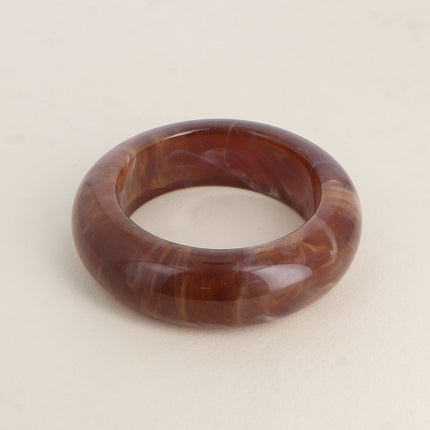 Bracelet Esmée - manchette épaisse fermée en résine