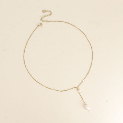 Collier Y - perles d'eau douce