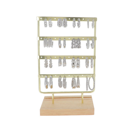Kit de 32 (16+16) créoles - prix moyen de 6,40€/pr - Présentoir offert