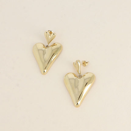 Boucles pendantes - 2 coeurs