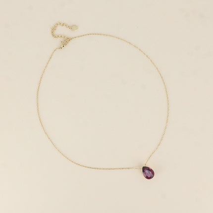 Collier Bertille - goutte et cristaux Swarovski®