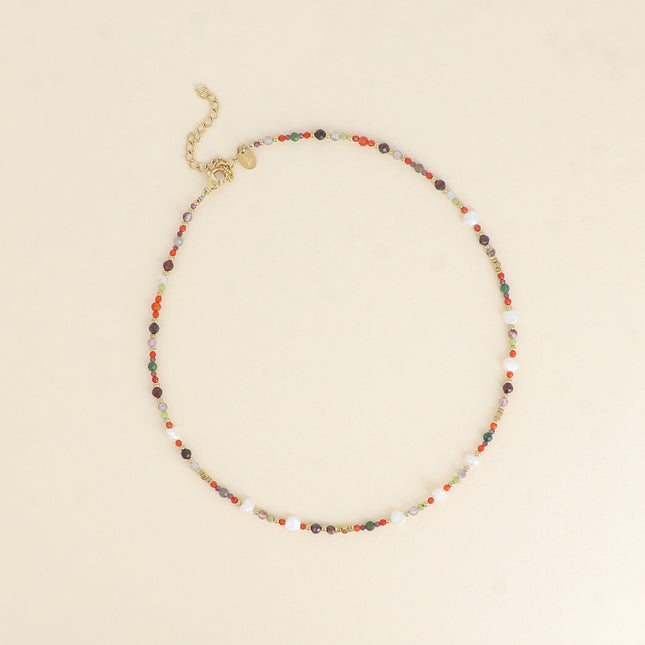 Collier Pricia avec pierres naturelles