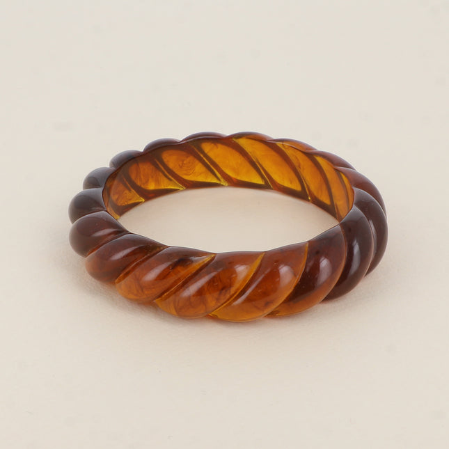 Cuff - twisted effect resin