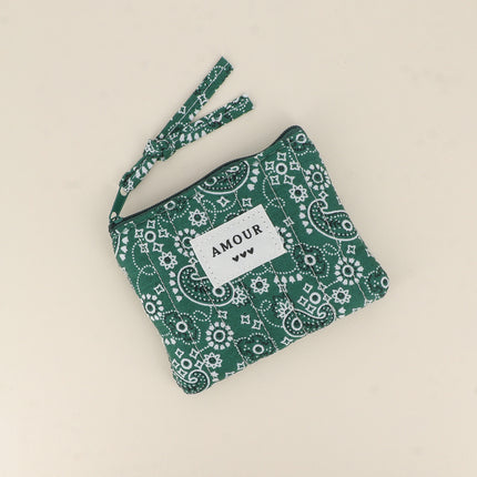 Porte-monnaie - AMOUR, 3 coeurs, motifs - 11 x 9 cm