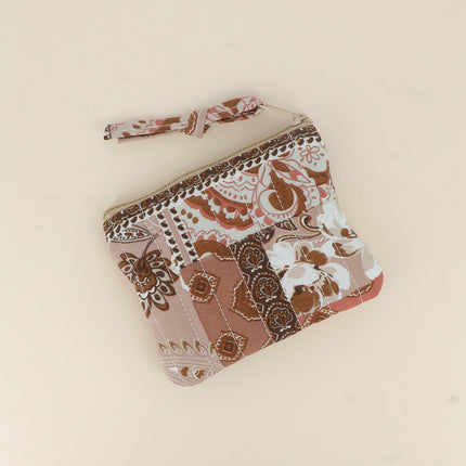 Porte-monnaie - AMOUR, 3 coeurs, motifs - 11 x 9 cm