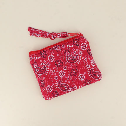 Porte-monnaie - AMOUR, 3 coeurs, motifs - 11 x 9 cm
