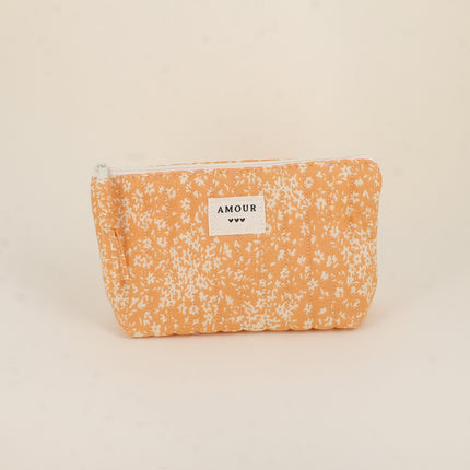 Trousse - AMOUR, 3 coeurs, motifs - 19 x 11 cm