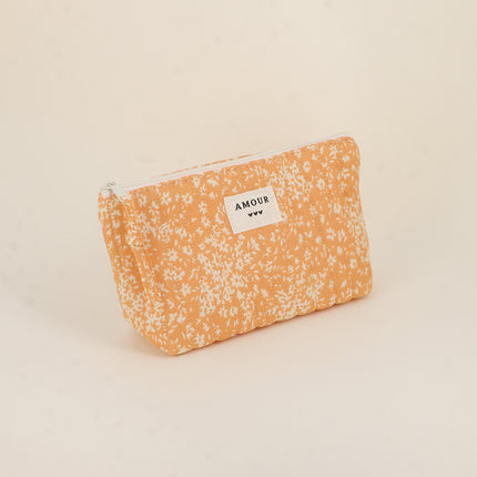 Trousse - AMOUR, 3 coeurs, motifs - 19 x 11 cm