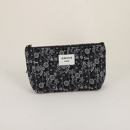 Trousse - AMOUR, 3 coeurs, motifs - 19 x 11 cm