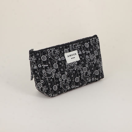 Trousse - AMOUR, 3 coeurs, motifs - 19 x 11 cm