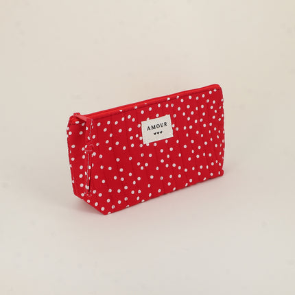 Trousse - AMOUR, 3 coeurs, motifs - 19 x 11 cm