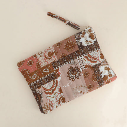 Trousse - AMOUR, 3 coeurs, motifs - 20 x 14 cm